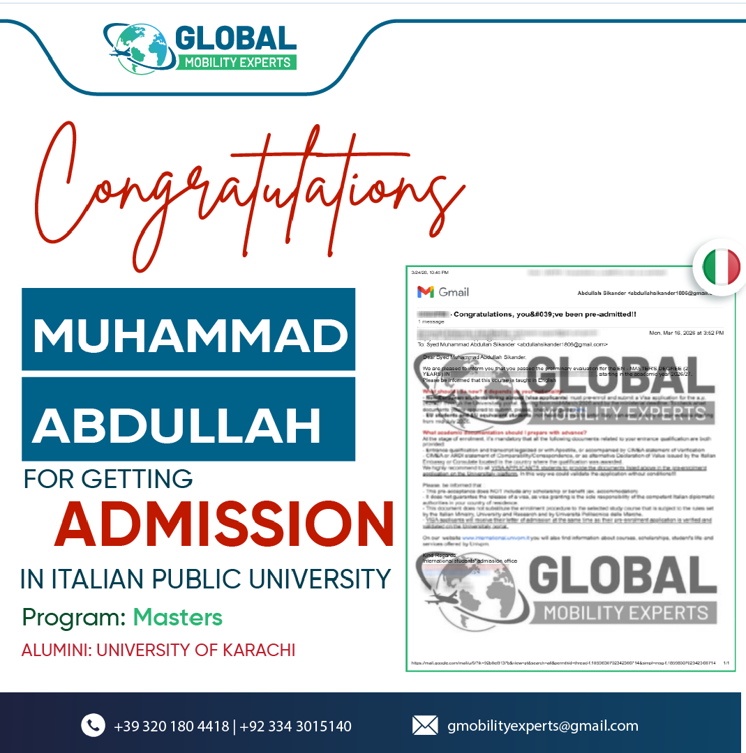 Admission ABDULLAH SAMAD